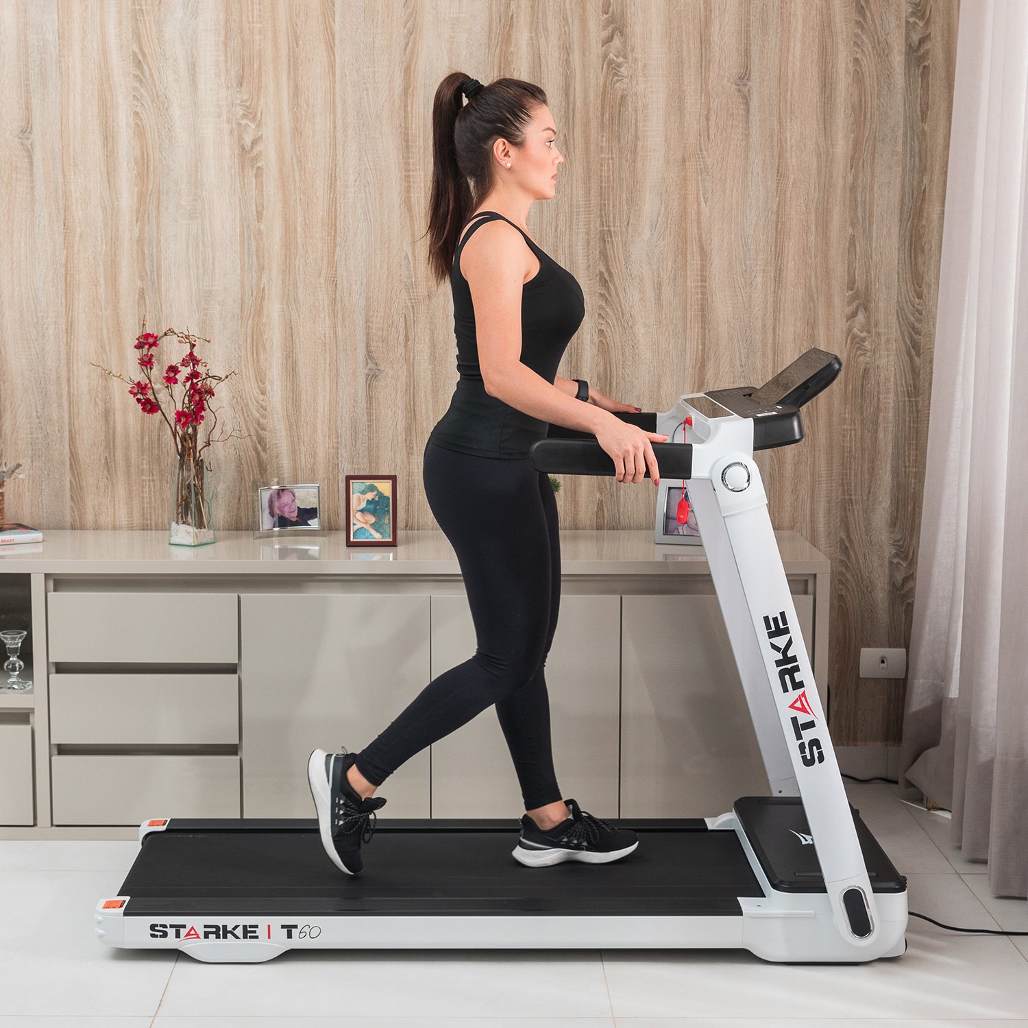 Passadeira Elétrica Dobrável para caminhadas e corridas leves Starke T60 com Bluetooth - Envio Gratuito
